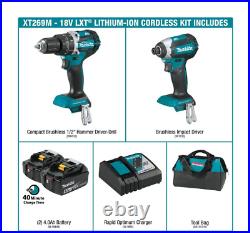 18V LXT Lithium-Ion Brushless Cordless Hammer Drill and Impact Driver Combo Kit