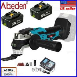 18V Lithium-Ion 6.0AH Battery/Oscillating Cordless MultiTool/Charger For Makita