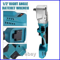 18-21V Cordless Electric Ratchets Wrench 1/2'' Right Angle 350-500Nm For Makita
