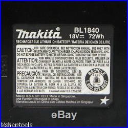2 Genuine Makita BL1840 18V LXT Lithium-Ion Battery Pack 4.0Ah 2 Single Retail
