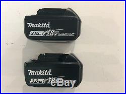 (2) MAKITA BL1830B-2 18V 18 VOLT Lithium Ion 3.0 AH Battery Pack WithTester NEW