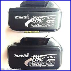 2 NEW 18V GENUINE Makita Batteries BL1830 3.0 AH 18 Volt For Drill, Saw, Grinder