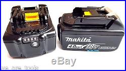 2 NEW Makita BL1840B 18V GENUINE Batteries 4.0 AH With Fuel Gauge Fr Drill, 18 Volt