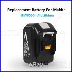 2x18V 5.0AH For Makita BL1830 BL1850 BL1840 Li-ion Battery US Stock