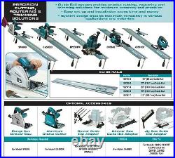 2x Makita 1.0m Guide Rail for SP6000 Plunge Saws + Carry Bag + Connectors