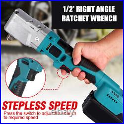 350-500Nm 1/2''Right Angle Electric Cordless Ratchets Wrench For Makita18-21V
