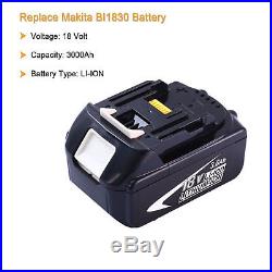 4Packs 18V 3.0A Lithium-Ion Battery for Replacement Makita BL1830 BL1840 BL1850