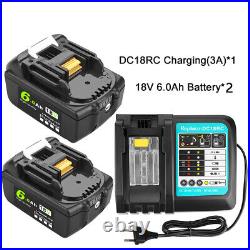 BL1860 18V 6.0Ah With BMS Battery for Makita Power Tool BL1840 BL1850 BL1860
