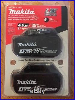Brand New Makita BL1840-2 Battery 18-Volt 18V 4.0Ah LXT Lithium-Ion Cordless OEM