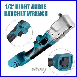 Cordless Electric Ratchet Wrench 1/2 Right Angle 350-500Nm For Makita 18-21V