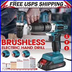 Cordless Electric Screwdriver Power Tools Drill Driver Brushless For Makita 18V