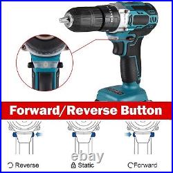 Cordless Electric Screwdriver Power Tools Drill Driver Brushless For Makita 18V