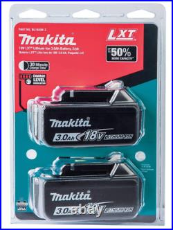 Genuine Makita BL1830B 18V LXT Lithium-Ion 3.0Ah Battery 2 Pack CLOSEOUT