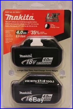Genuine Makita BL1840-2 Retail Packaged 4.0Ah Batteries