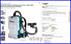 Genuine Makita XCV17Z Lithium-Ion (36V) Cordless Backpack Vacuum with Extras