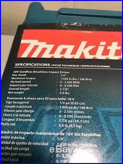 Makita 18 V Lxt Lithium Ion Brushless Cordless Combo Kit Model Xt248 Nib