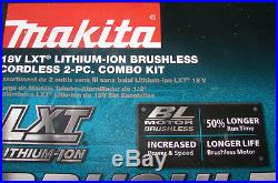 Makita 18 V Lxt Lithium Ion Brushless Cordless Combo Kit Model Xt248 Nib