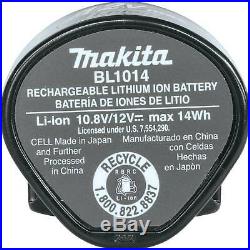 MAKITA BL1014 NEW 12V Lithium Ion 12 Volt Battery 2-Pack
