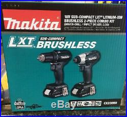 MAKITA CX200RB 18V Sub-Compact LXT Brushless LITH-ION 2PC KIT + EXTRA BATTERY