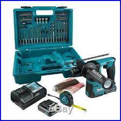 MAKITA HR140DWAE1 12V SDS+ Drill, 2 x 2.0Ah Batteries, Charger & Accessories Set