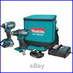 MAKITA ct225r lithium-ion drill/driver & impact driver combo 18v 18 volt withwrnt