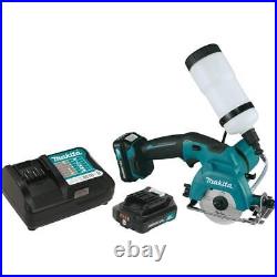Makita 12-volt max cxt lithium-ion cordless 3-3/8 in. Tile/glass saw kit