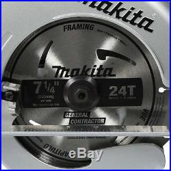 Makita 15 Amp Corded 7-1/4 in Teal Circular Saw Well-balanced design Double insu