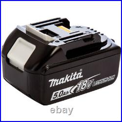 Makita 18V 6 Piece Combo Kit 2 x 5.0Ah Batteries & 101 Piece Bit Set T4TKIT-192