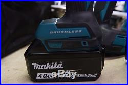 Makita 18V LXT 4.0 Ah Cordless Li-Ion Brushless 4-Piece Combo Kit Used Mint