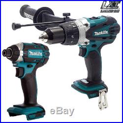 Makita 18V LXT DHP458Z Combi Drill With Makita DTD152Z Impact Driver Twin Pack