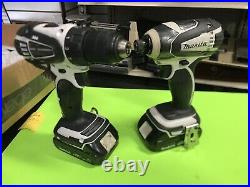 Makita 18V LXT Drill LXFD01 Impact Driver LXDT04 Combo Kit 2 Battery & Charger
