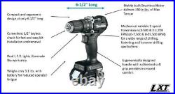 Makita 18V LXT Sub-Compact Lithium-Ion Brushless 1/2 Hammer Driver Drill