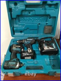 Makita 18V XPH10 Hammer Driver Drill & XDT11 Impact Driver/ w Battery & Charger