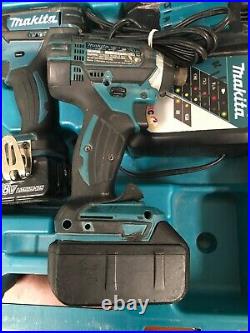 Makita 18V XPH10 Hammer Driver Drill & XDT11 Impact Driver/ w Battery & Charger