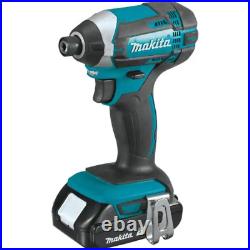 Makita 18 Volt Lxt Lithium Ion Compact 2 Piece Kit Driver Drill Impact Driver