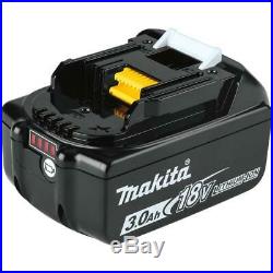 Makita 18v Cordless Combo Tool Kit 6 Tools Drill Impact Saw Vacuum Light Set