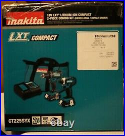 Makita 18v Lxt Lithium-ion Compact 2-piece Combo Kit Ct225syx