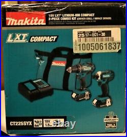 Makita 18v Lxt Lithium-ion Compact 2-piece Combo Kit Ct225syx