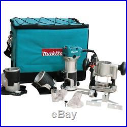 Makita 1-1/4 HP Compact Router Kit with Attachments RT0701CX3 New