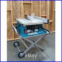 Makita 2705X1 10 In Portable Contractor Table Saw with Table Saw Stand