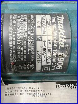 Makita 6906 120V Impact Wrench Tool