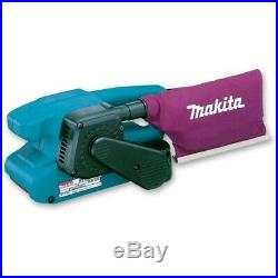 Makita 9911 3 75 x 457mm Belt Sander 240v + 6 Sanding Belts + Makpac Case