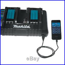 Makita BL1850B 18 Volt LXT 5.0Ah Lithium-Ion Battery Pair with Dual Port Charger