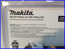 Makita BL1850B-2 NEW LED GAUGE 18V GENUINE Battery 5.0 AH 18 Volt SEALED