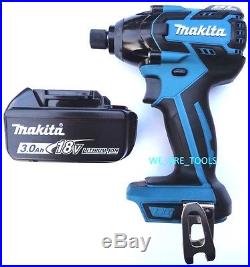 Makita Brushless 18V XDT08 Cordless 1/4 Impact Driver, 1 BL1830 Battery 18 Volt