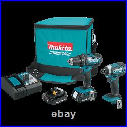 Makita CT225R-R 18V LXT LithiumIon Compact Cordless 2Pc. Combo Kit, (Recon)