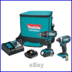 Makita CT225R-R Reconditioned 18V Compact Lithium-Ion Cordless 2-Piece Combo Kit