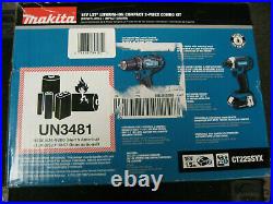 Makita CT225SYX 18V LXT Lithium-Ion Compact Combo Kit