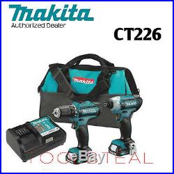 Makita CT226 A Grade 12V MAX CXT LiIon Cordless 2Pc. Kit (1.5Ah) withWARRANTY