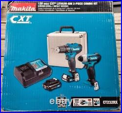 Makita CT232RX 12V Max CXT Combo Kit (Driver-Drill/Impact Driver) 2.0 Ah (2pc)
